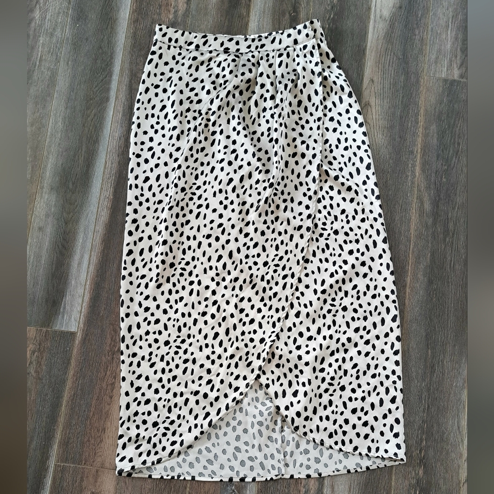 Sincerely Jules Satin Tulip Wrap Skirt